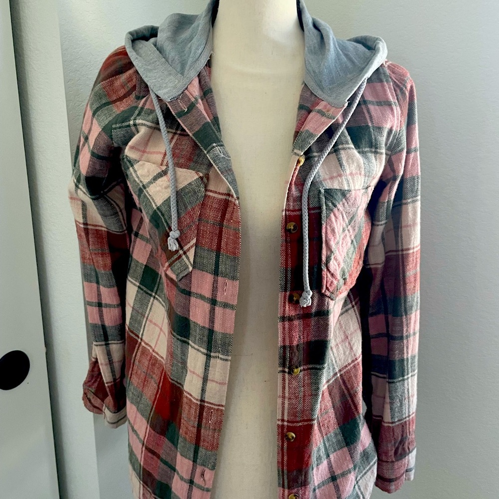 Grace & Lace Flannel Hoodie
